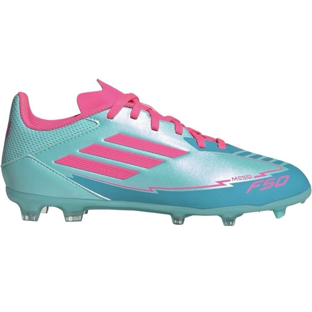 adidas F50 League Messi FG/MG Soccer Cleats Adult Aqua Pink 8.5m/9.5w NEW